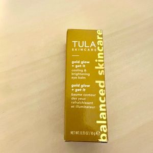 BNIB Tula Skincate Gold Glow + Get It Eye Balm .5 oz